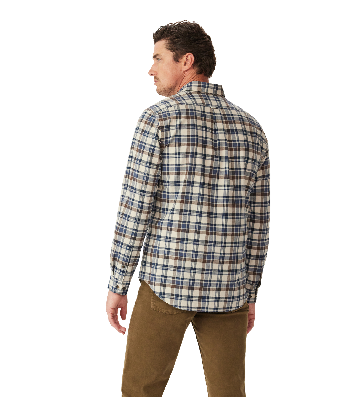 Orion brushed check shirt