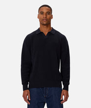 Load image into Gallery viewer, The New England Polo Knit Navy- Industrie