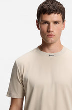 Load image into Gallery viewer, Stretch-cotton T-shirt with logo collar