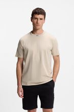 Load image into Gallery viewer, Stretch-cotton T-shirt with logo collar