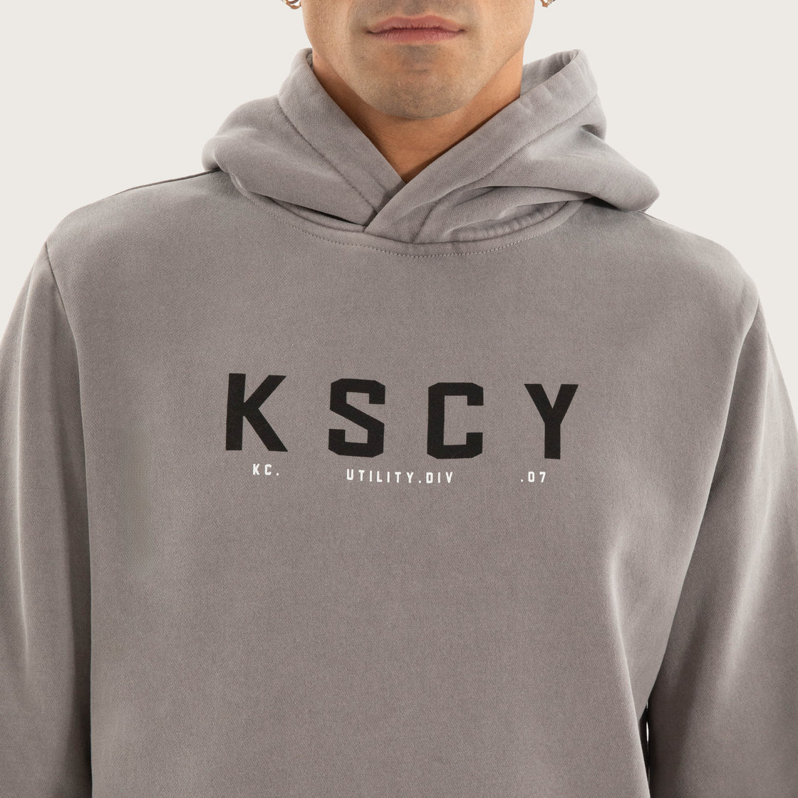 Wander Dual Curved Hoodie Pigment Frost Grey - KSCY