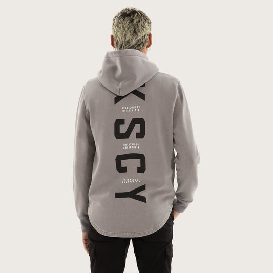 Wander Dual Curved Hoodie Pigment Frost Grey - KSCY