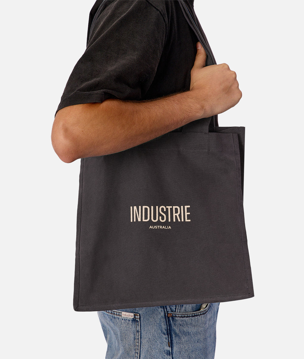 The Small Canvas Tote - Coal