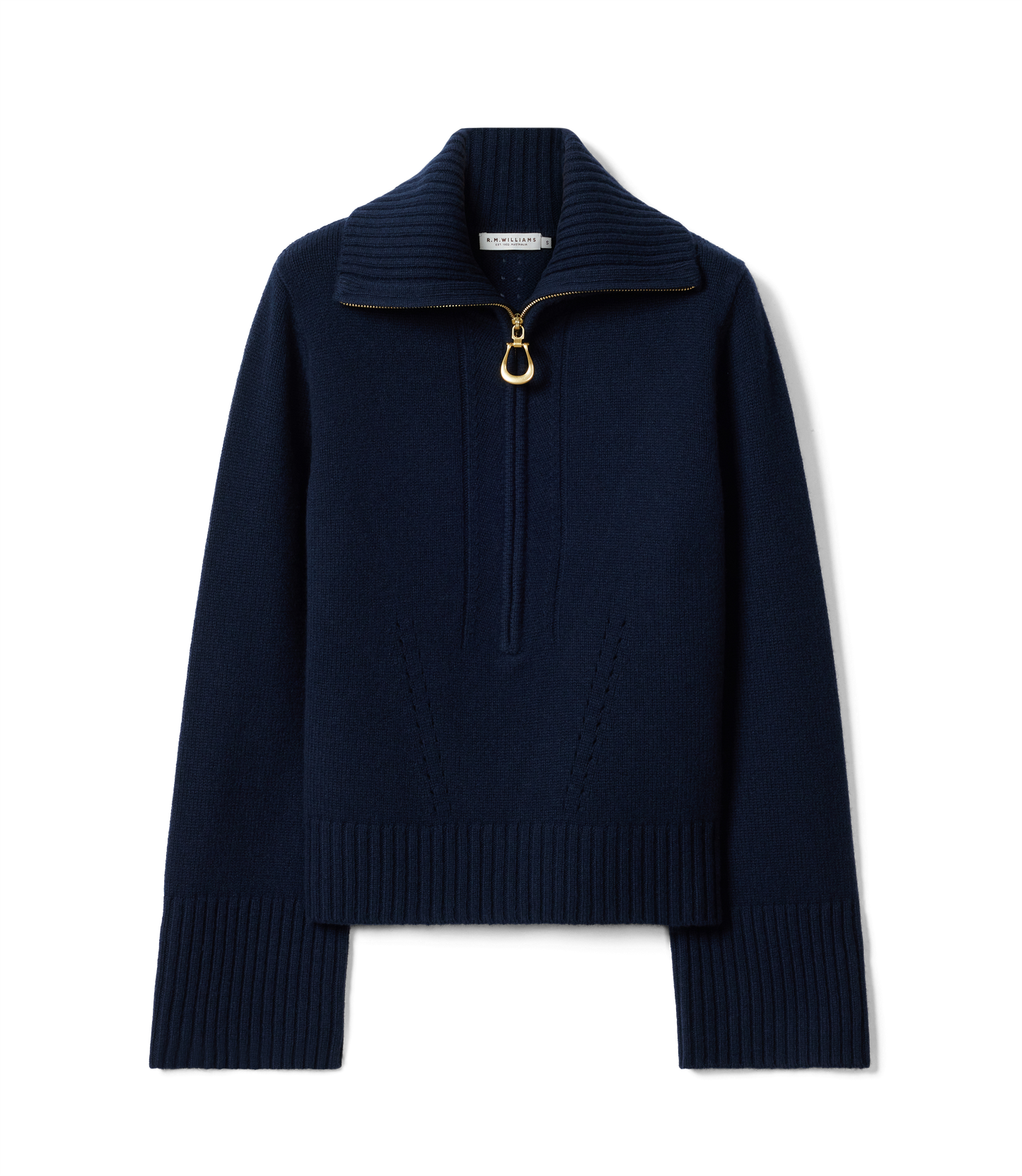 Casuarina lambswool zip knit