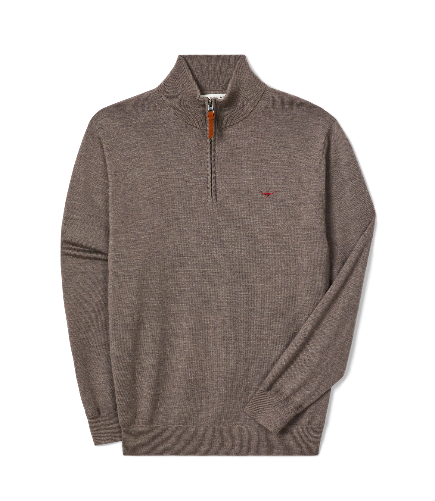 Ernest merino 1/4 zip knit