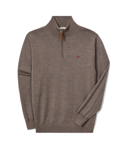 Ernest merino 1/4 zip knit