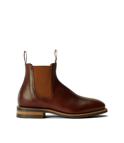Craftsman boot – mid brown/saddle pull-up leather