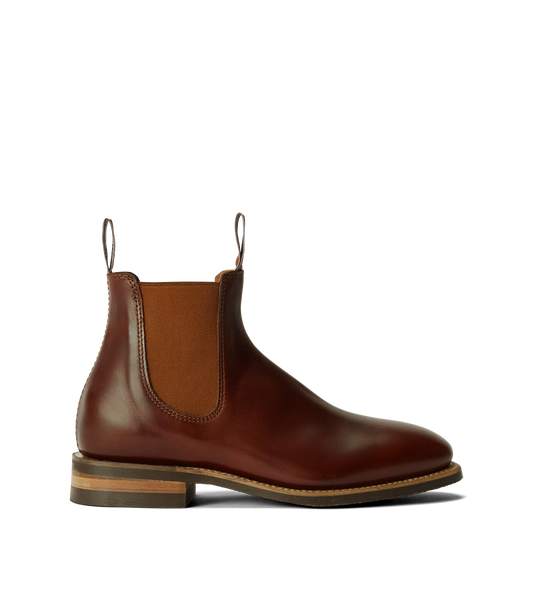 Craftsman boot – mid brown/saddle pull-up leather