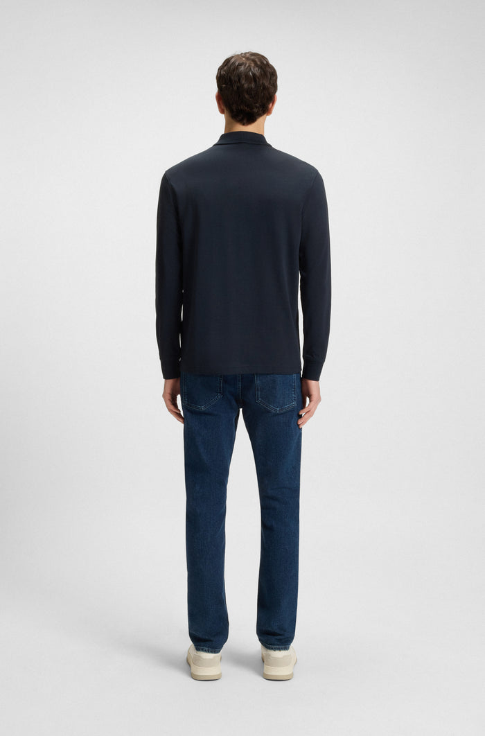 BOSS Long Sleeve Polo Pure Cotton