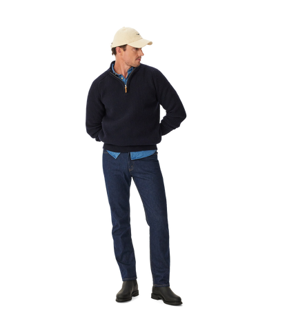 Higgins Merino 1/4 zip knit