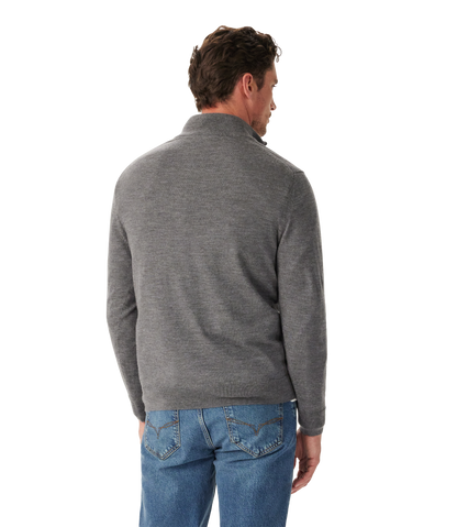 Ernest merino 1/4 zip knit