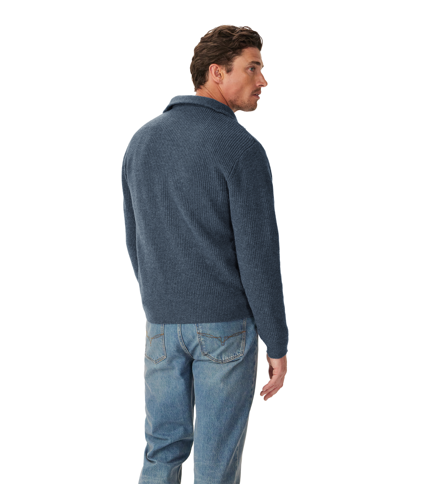 Linton lambswool 1/4 zip knit