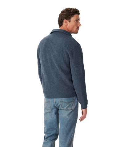 Linton lambswool 1/4 zip knit