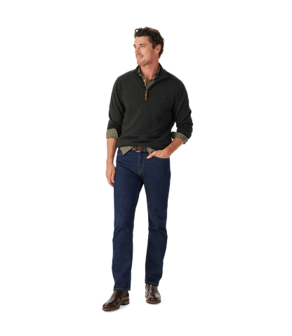 Ernest merino 1/4 zip knit