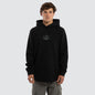 Peak Dual Curved Hoodie Jet Black