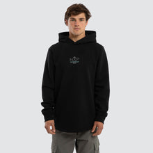 Load image into Gallery viewer, Peak Dual Curved Hoodie Jet Black
