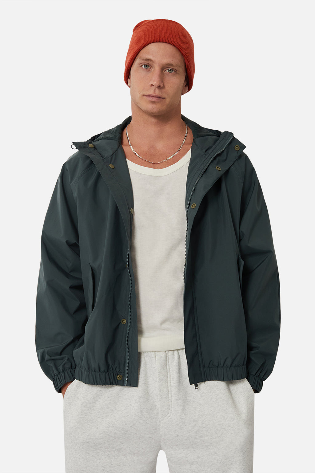 THE RAIN JACKET - DARK EMERALD
