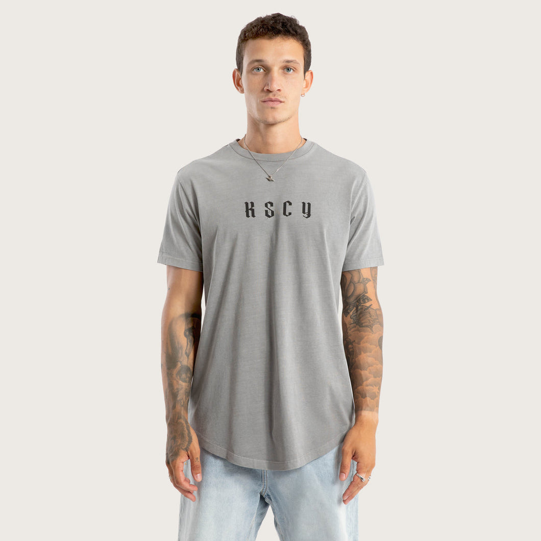 Surplus Dual Curved Tee Pigment Frost Grey