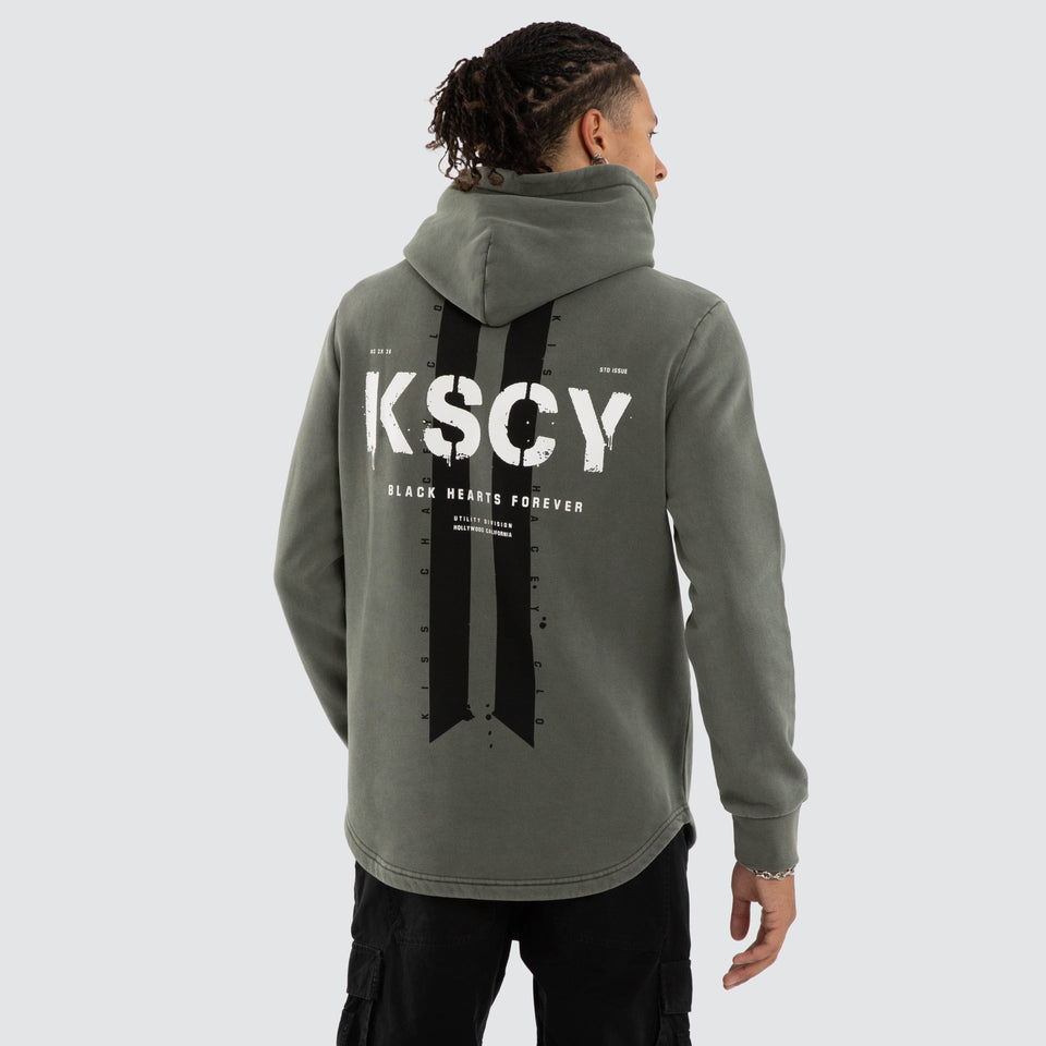 Inferno Dual Curved Hoodie Pigment Basil -KSCY