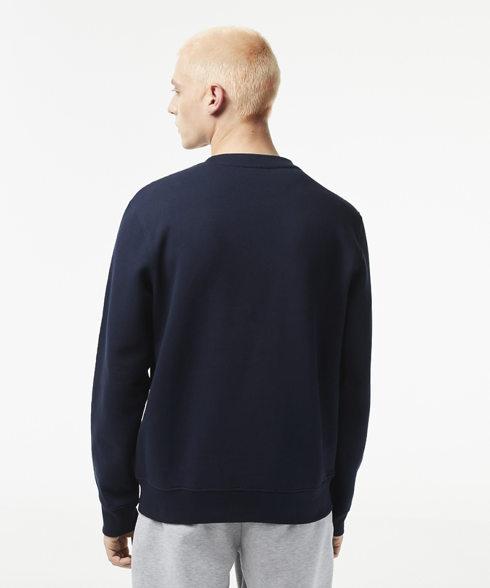 Lacoste Logo Tape Fleece Crew Neck Sweater