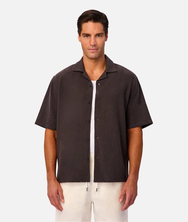The Marbella Short Sleeve Shirt - Umber