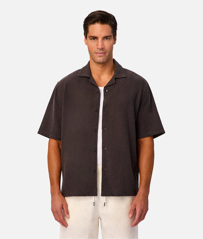 The Marbella Short Sleeve Shirt - Umber