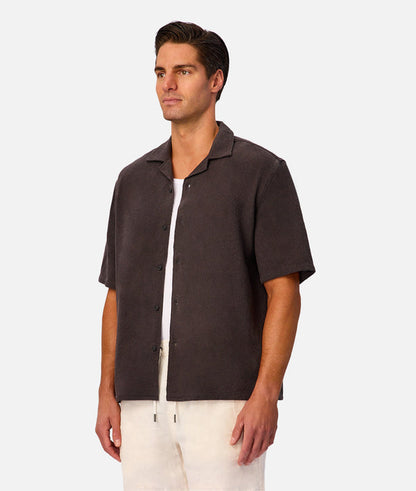 The Marbella Short Sleeve Shirt - Umber