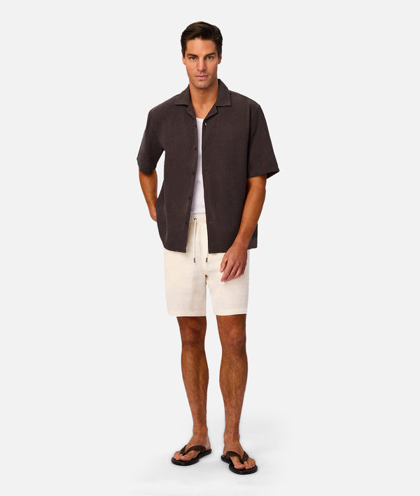 The Marbella Short Sleeve Shirt - Umber