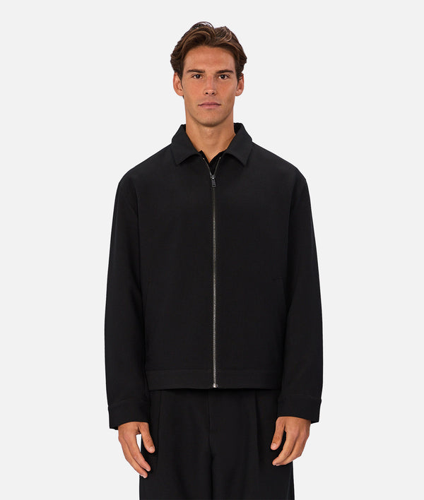 LUSSO LIGHT WEIGHT BOMBER JACKET BLACK
