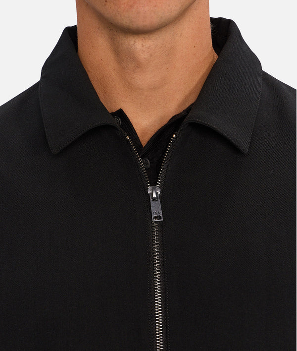 LUSSO LIGHT WEIGHT BOMBER JACKET BLACK