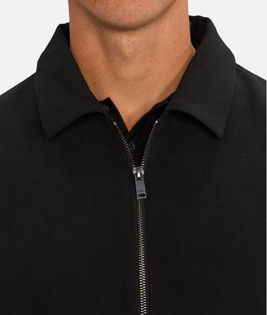 LUSSO LIGHT WEIGHT BOMBER JACKET BLACK
