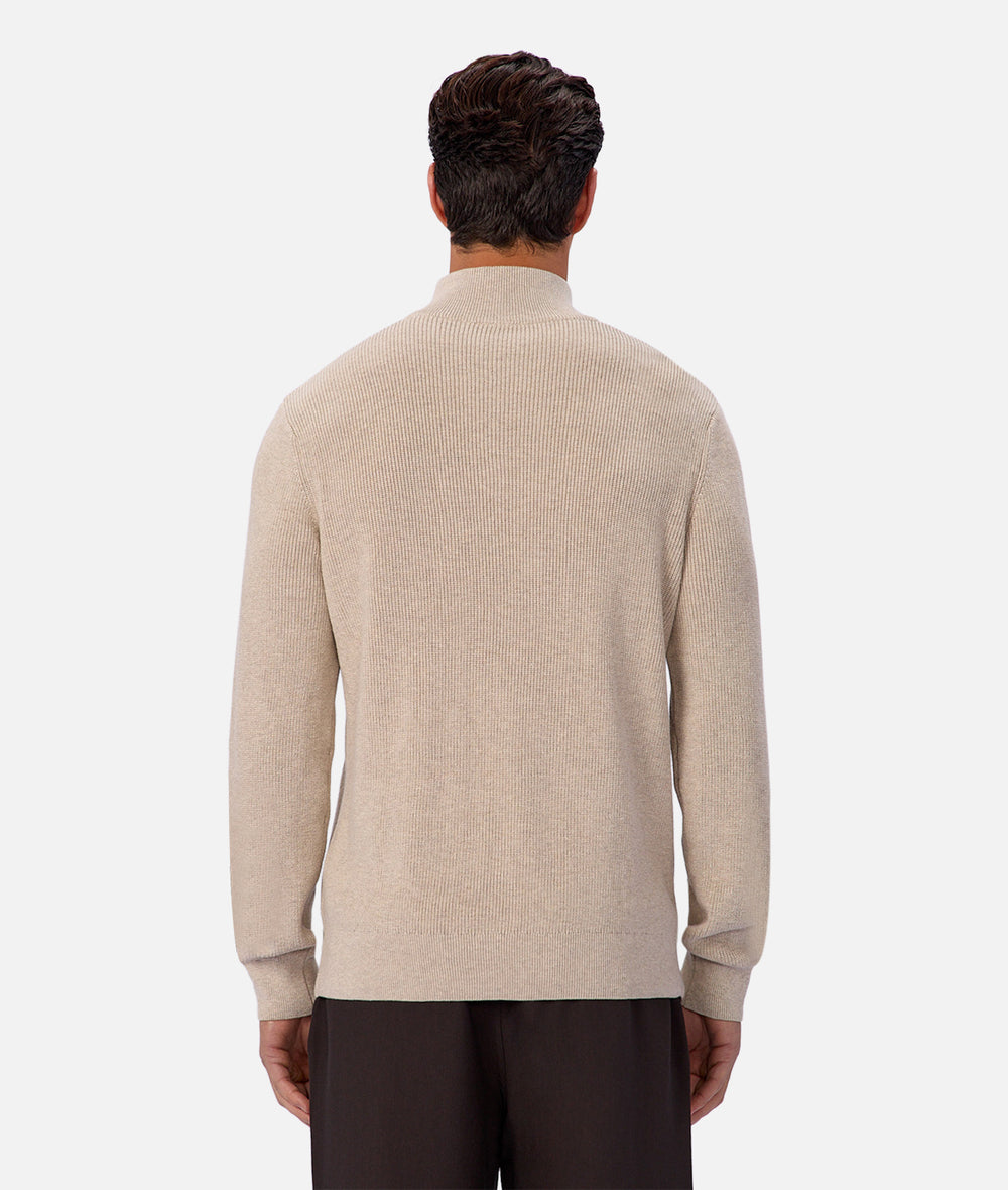 The New England Zip Neck Knit
