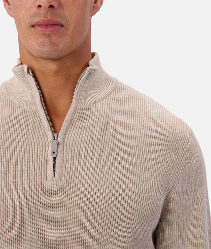 The New England Zip Neck Knit