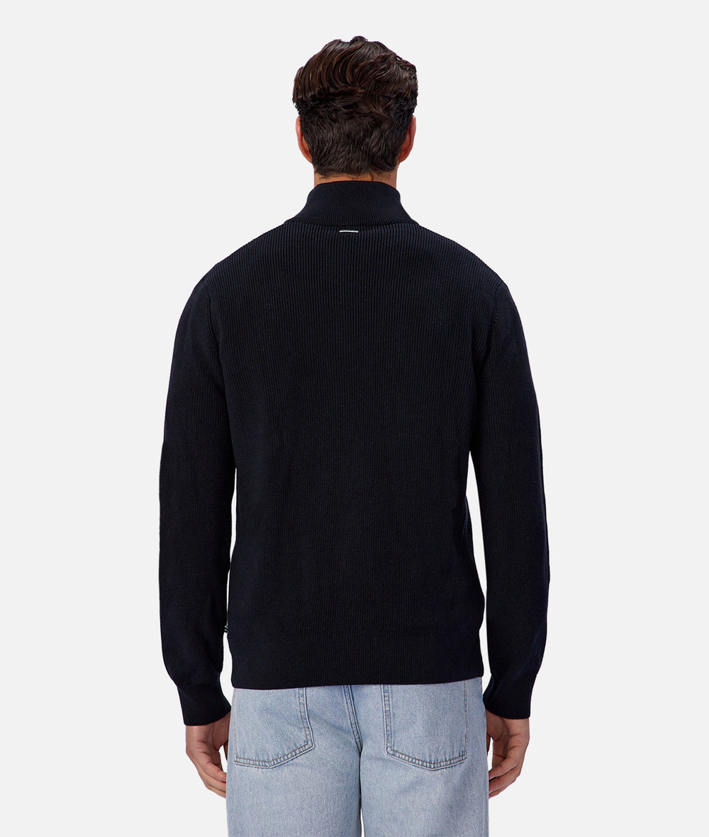 The New England Zip Neck Knit