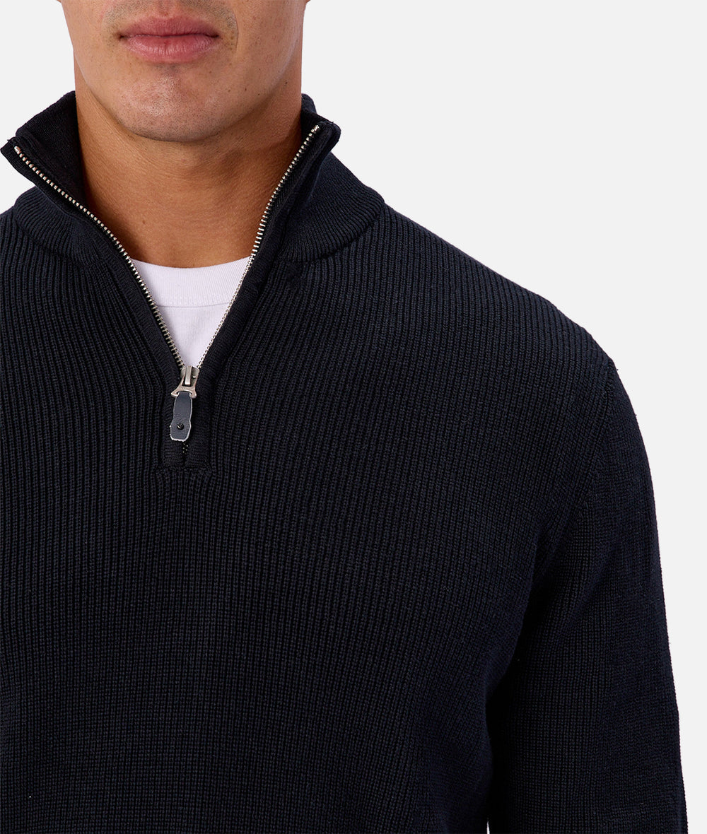 The New England Zip Neck Knit