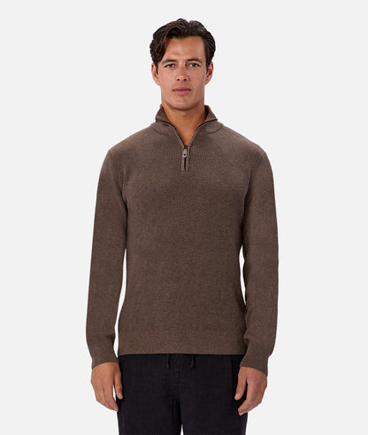 The New England Zip Neck Knit