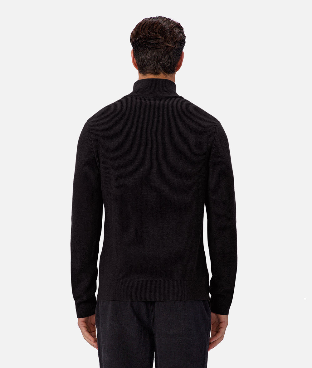 The New England Zip Neck Knit