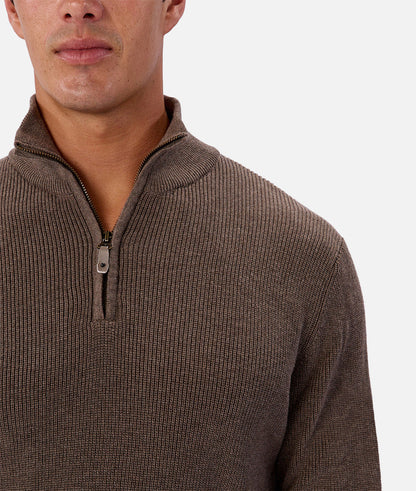 The New England Zip Neck Knit