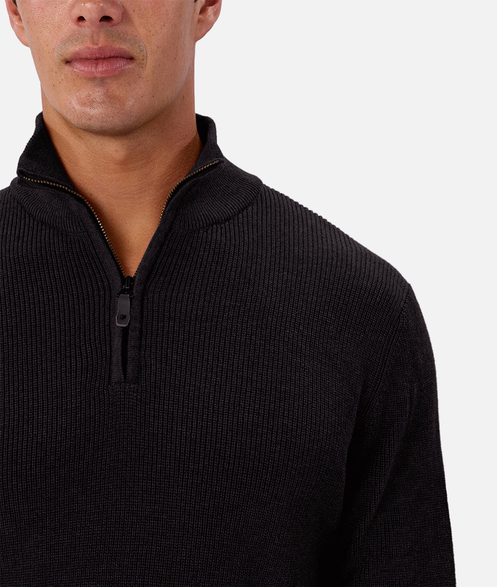 The New England Zip Neck Knit