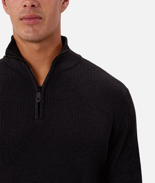 The New England Zip Neck Knit