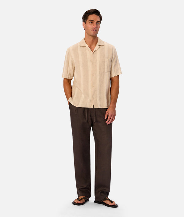 The Ardenza Short Sleeve Shirt - Wheat / Natural