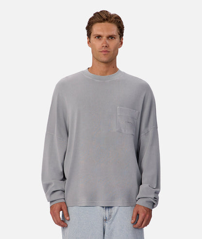 The Boxy Long Sleeve Tee - Quarry