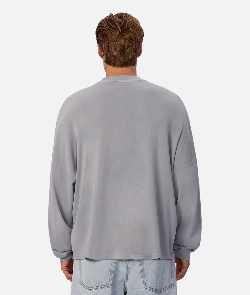 The Boxy Long Sleeve Tee - Quarry