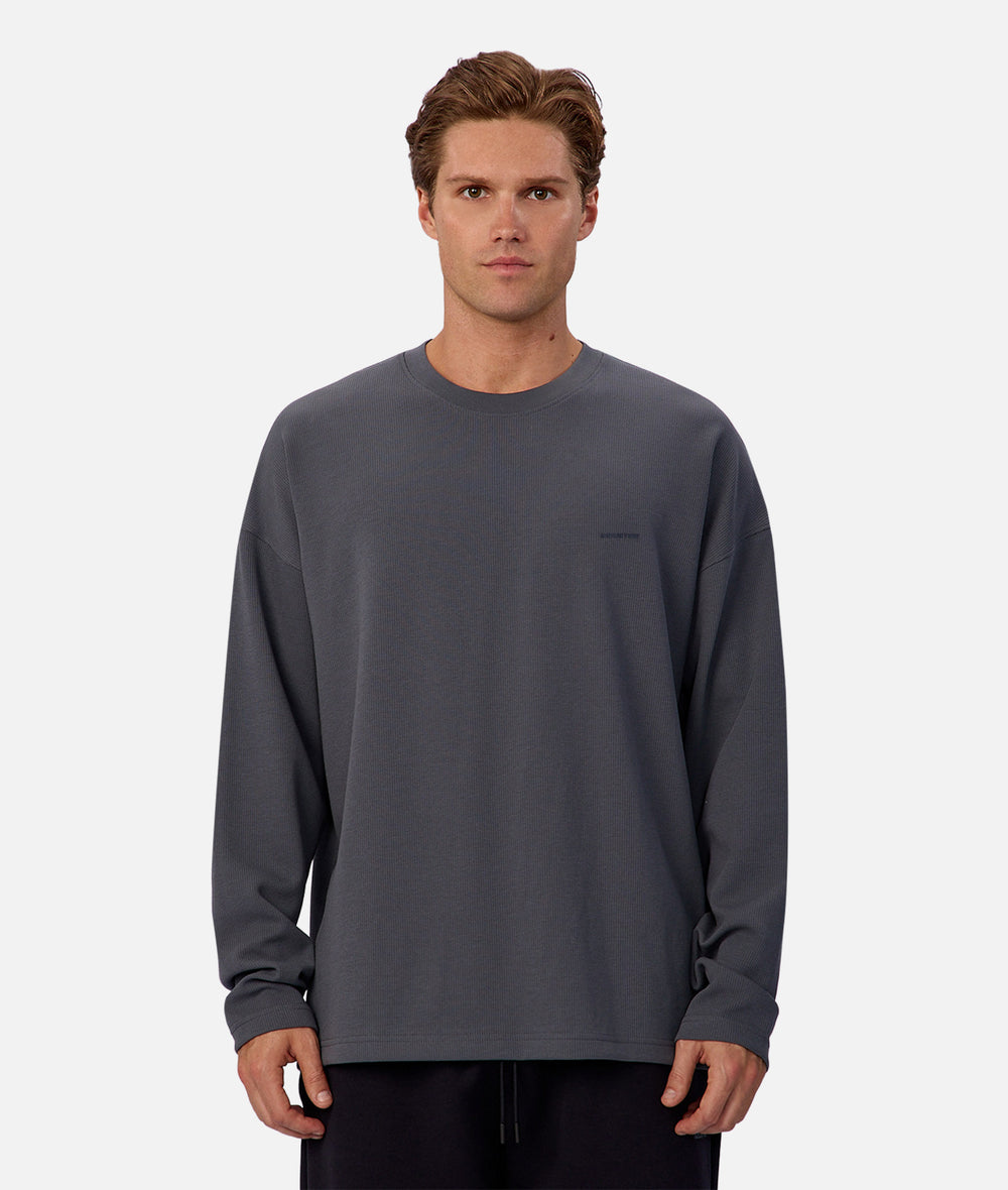 The Ribbed Tech Long Sleeve Tee