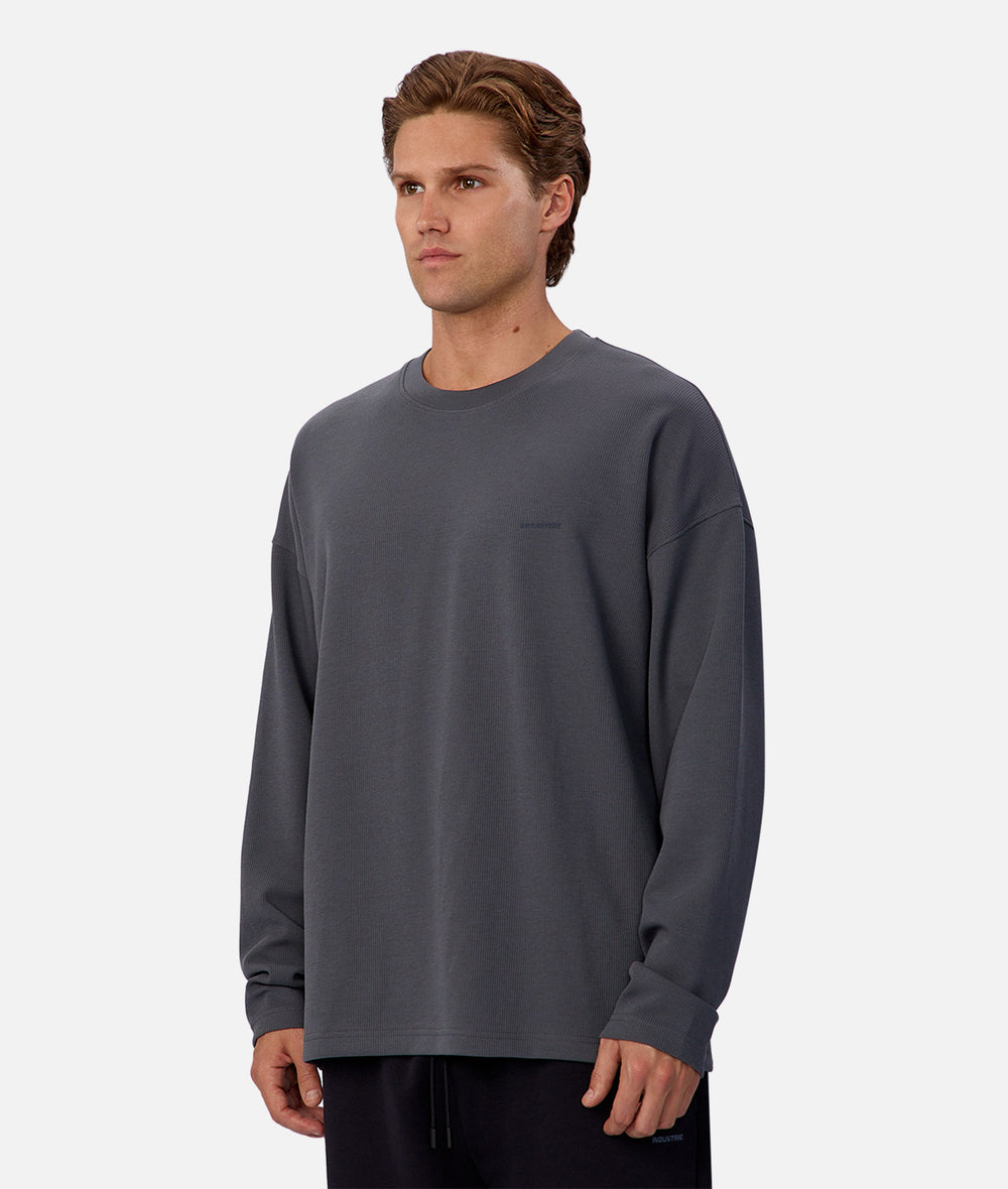 The Ribbed Tech Long Sleeve Tee