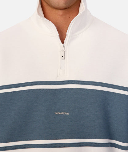 The Tech Southend Track Top - Off White / Adriatic