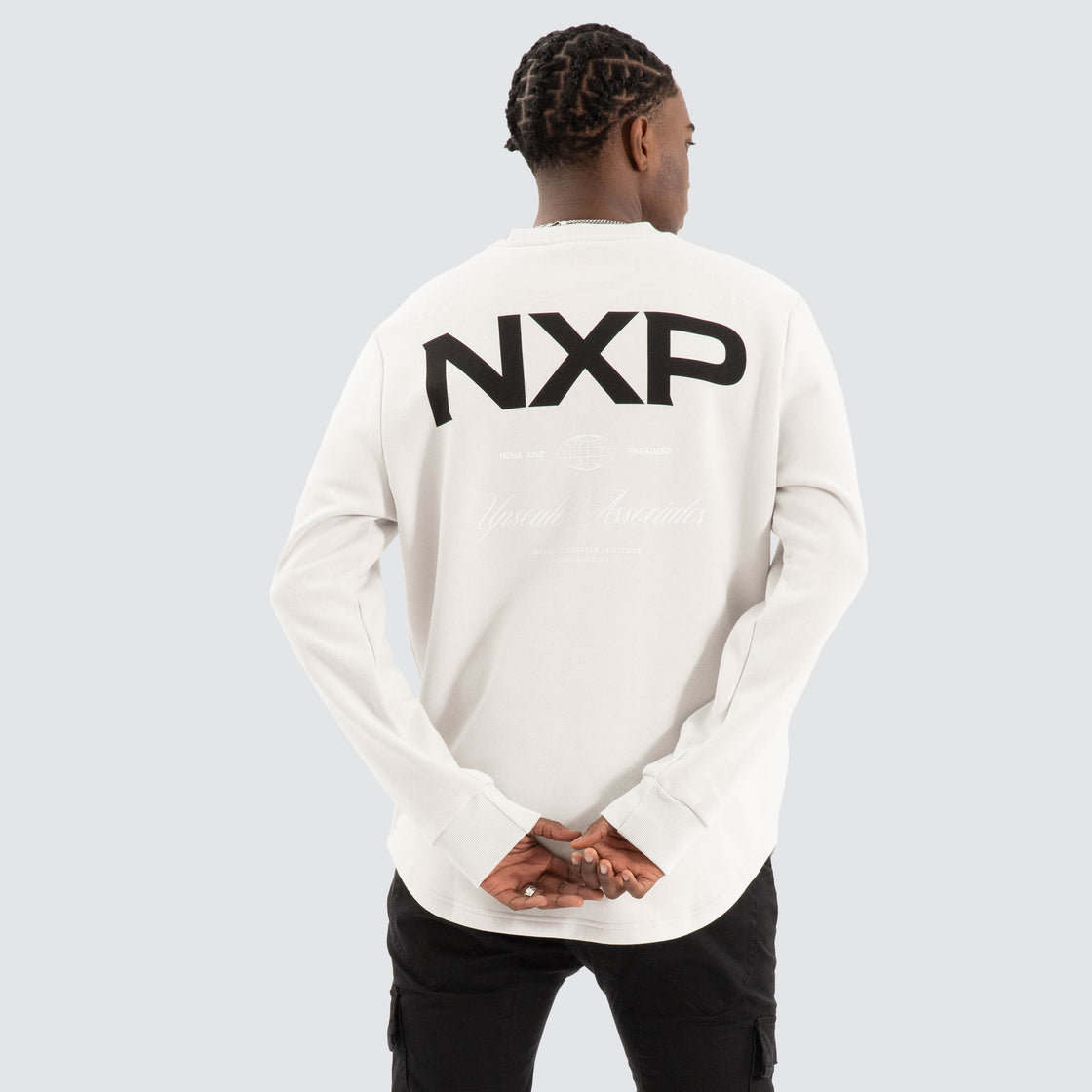 Epic Dual Curved Sweater Glacier Grey