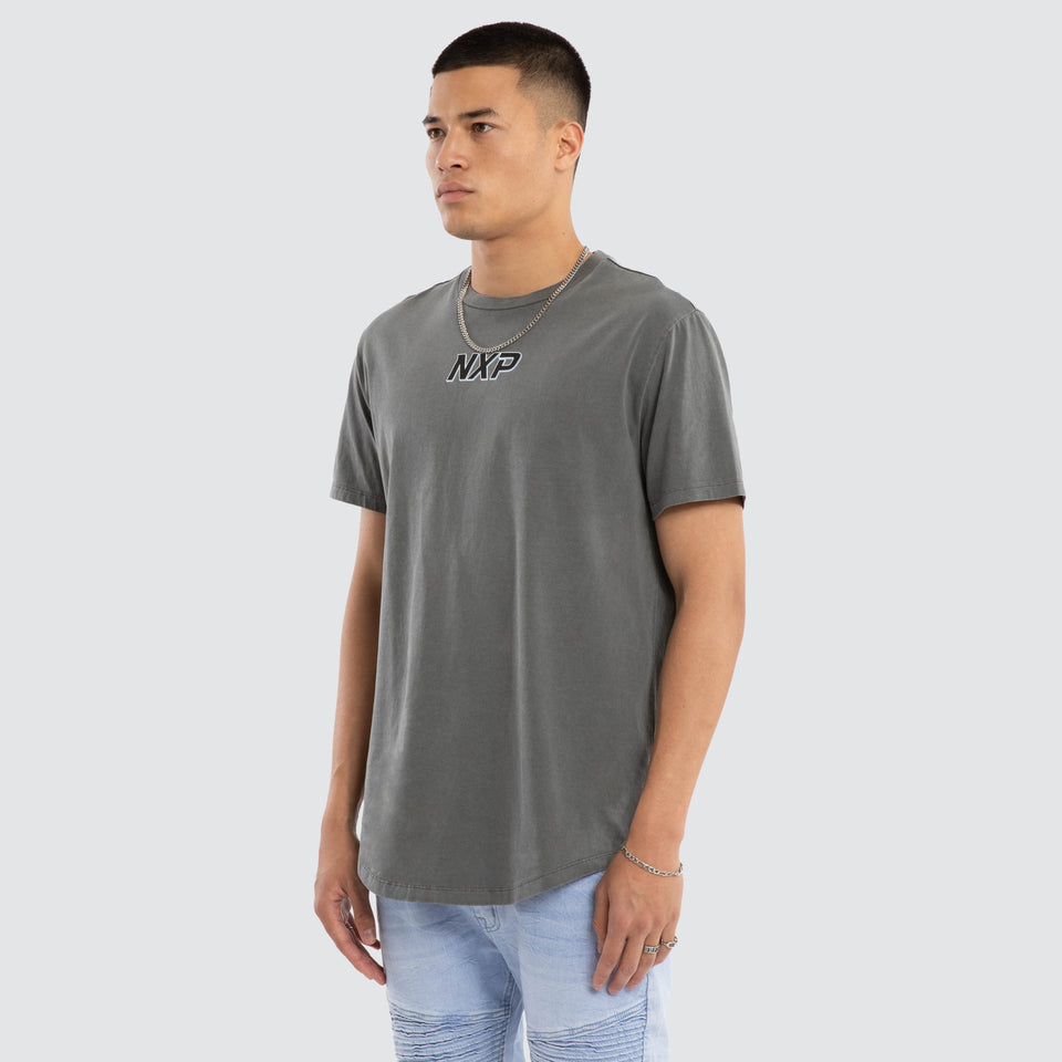 All For One Dual Curved Tee Pigment Steel