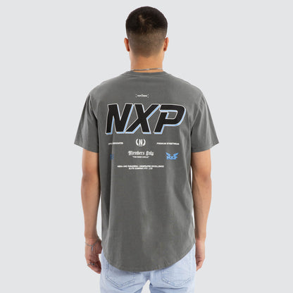 All For One Dual Curved Tee Pigment Steel