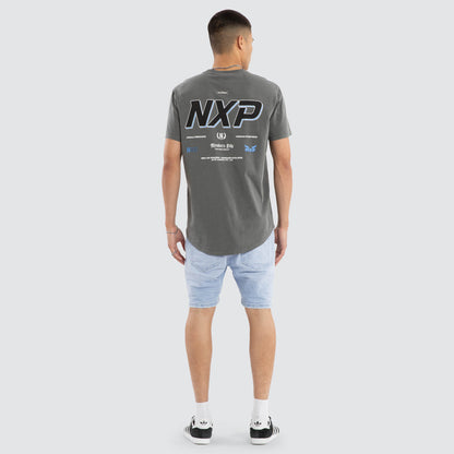 All For One Dual Curved Tee Pigment Steel